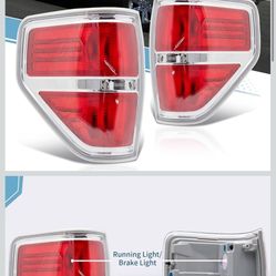 VPIMOZO Brake Tail Light Assembly Compatible With 2009 2010 2011 2012 2013 2014 Ford F150 Rear taillights Pickup Truck