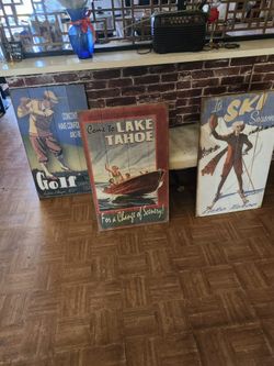 Wooden Vintage Picture