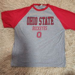 OHIO STATE UNIVERSITY Basketball X-Large-Tall RED BUCKEYES Russell Athletic
