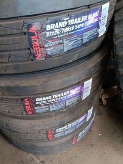 New set of tires 225 75 15 st 14ply