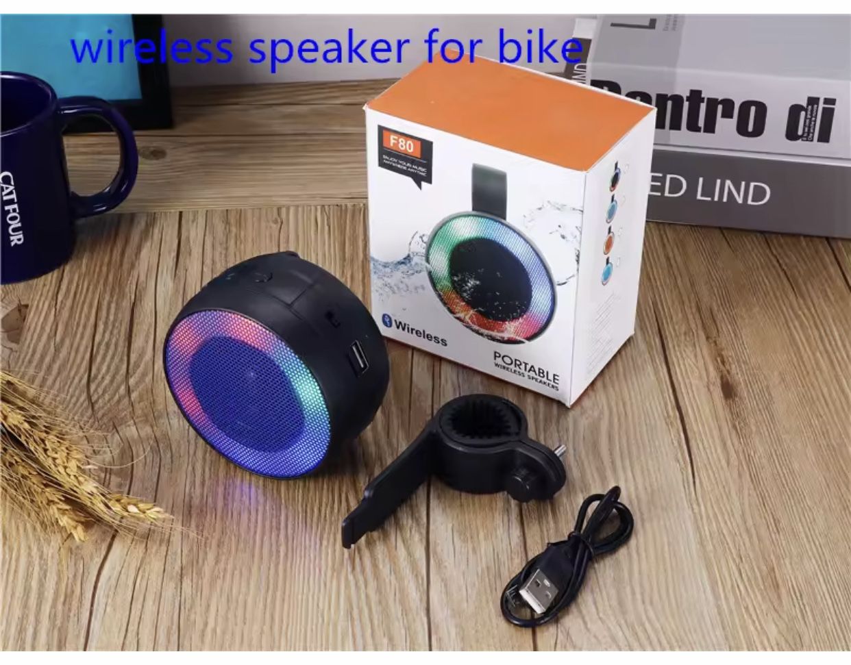 Bluetooth Speaker For Bikes / Scooters . Chargeable . Attaches To USB
