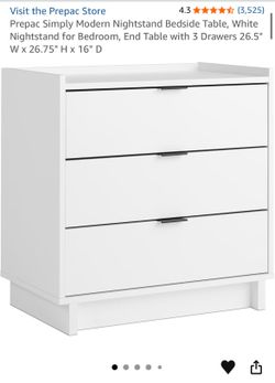 White Modern Nightstand (1)