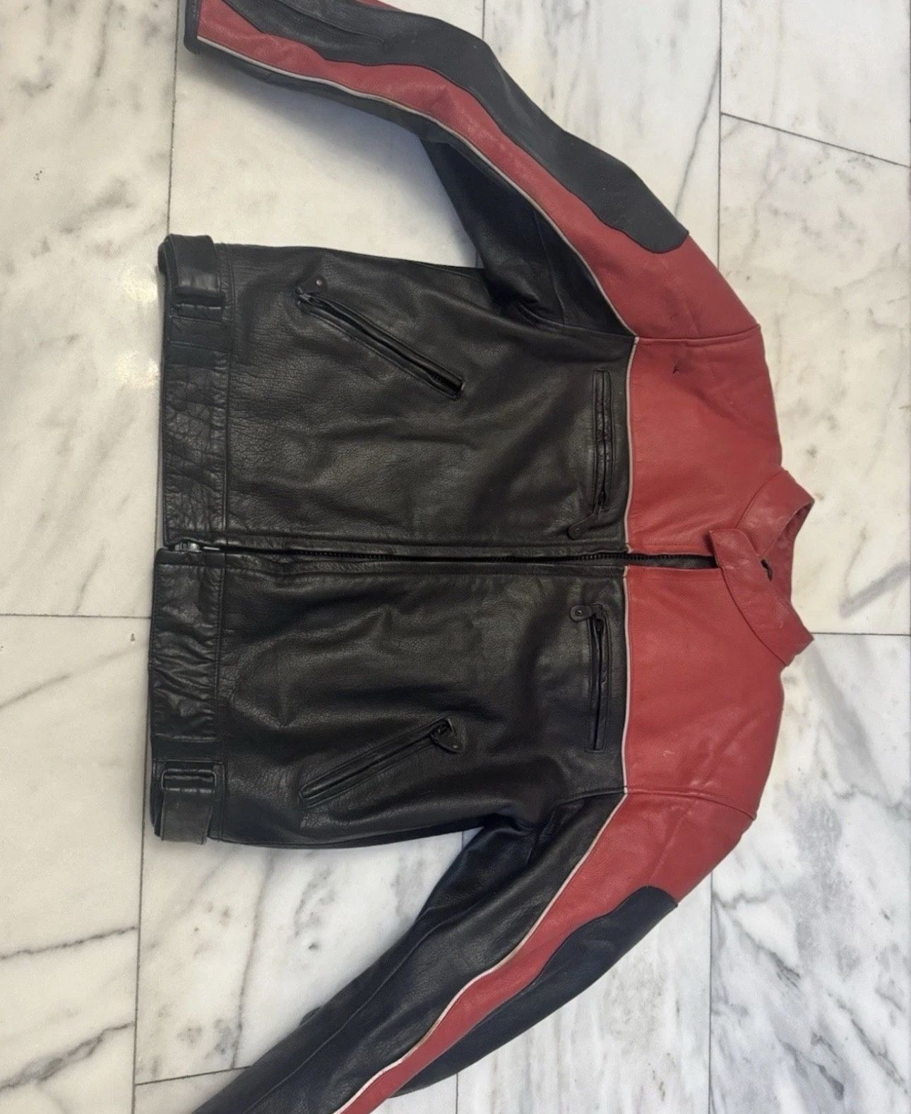 Xelement Men’s Motorcycle Leather Jacket 2XL