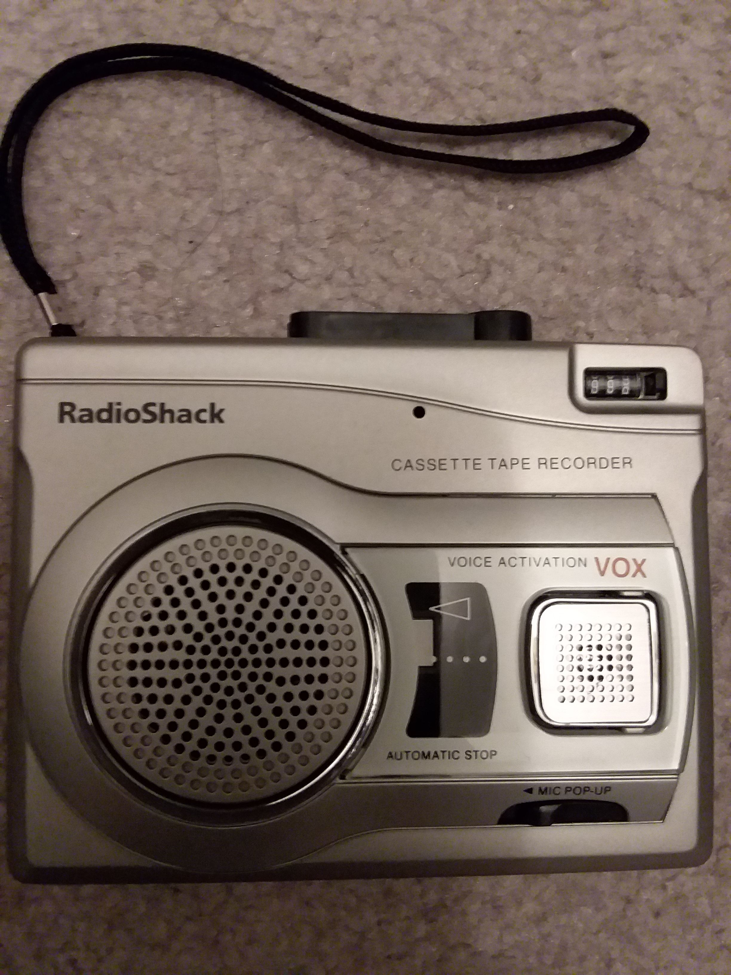 Radio Shack cassette tape recorder. CTR-122