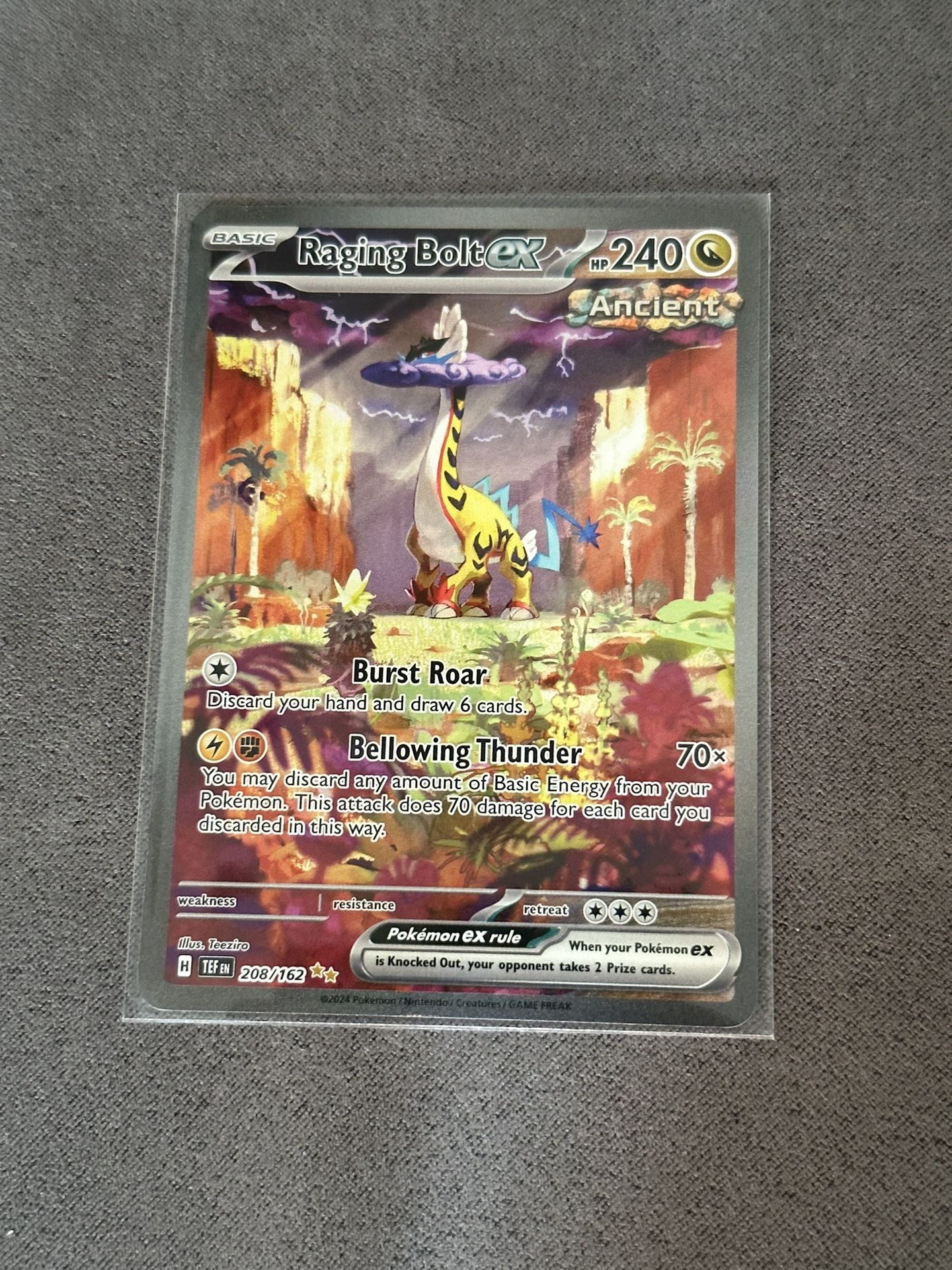 Pokémon , Temporal Forces , Raging Bolt Ex