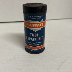 Allstate Tube Repair Kit Tire Patch Tin Can 