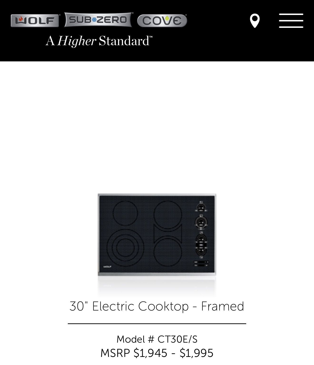 🔥 Wolf 30” Electric Cooktop – Like New! 🔥