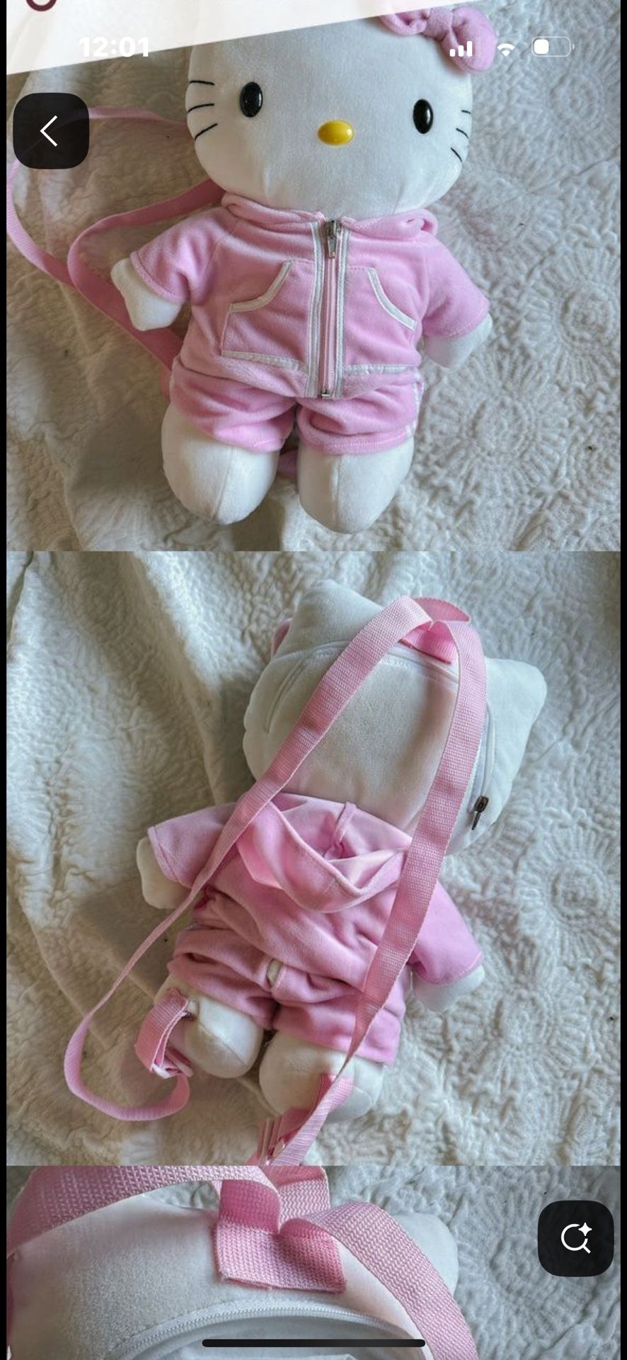 Vintage Hello Kitty With A Tracksuit Backpack