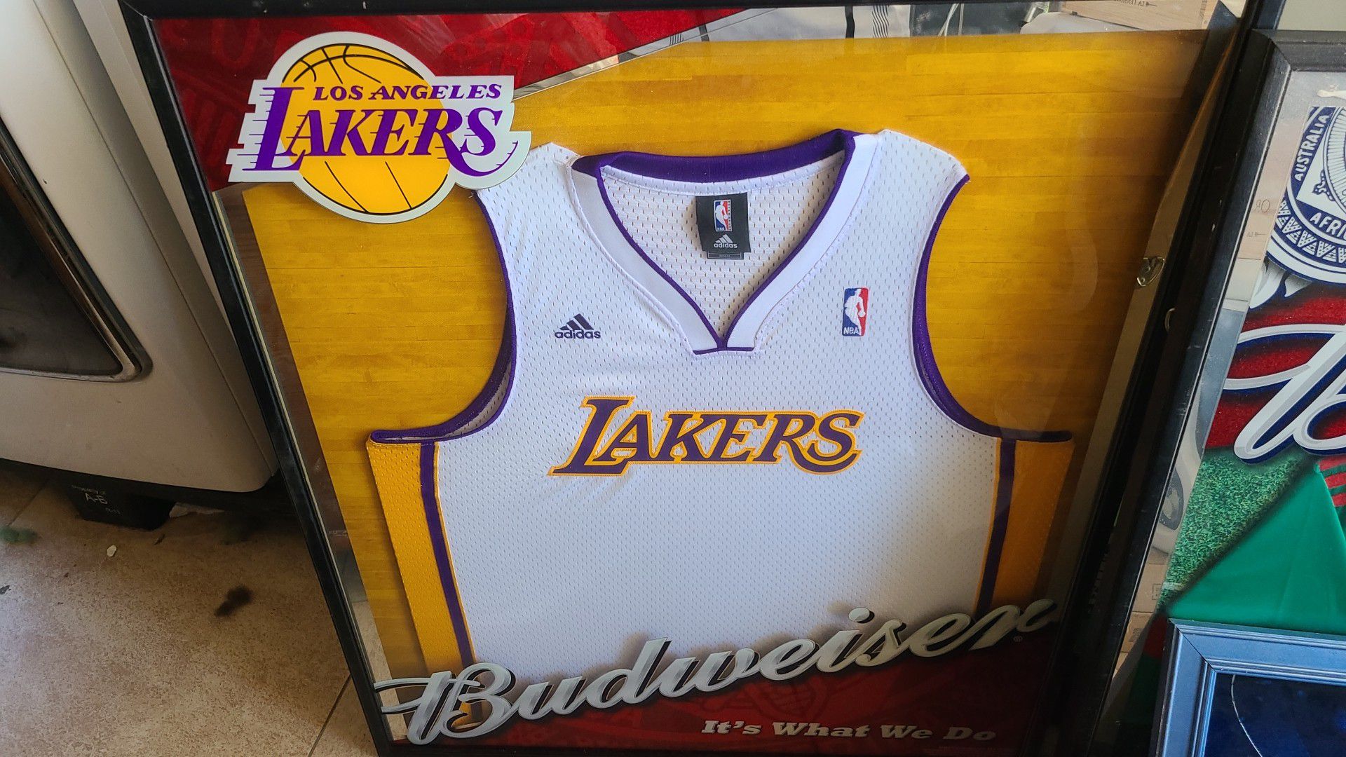 Lakers framed jersey