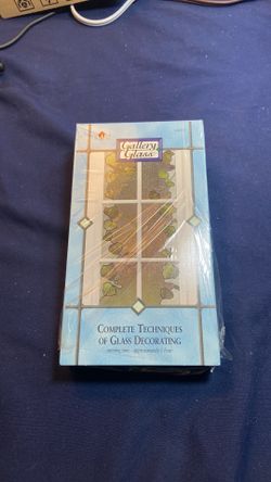 VHS TAPE OF GLASS DECORATING (look of stained glass)