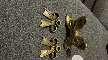 Bow Candle Holder And Bow Decor