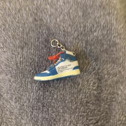 Off White Air Jordan Keychain High Top Shoe