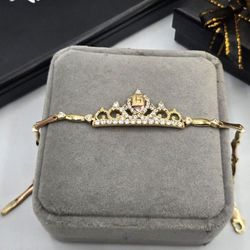 Solid 14kt Gold 15 Bracelet Pulsera De Oro 14kt 15 Quinceañera 