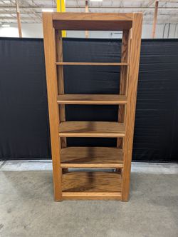 Five-Tier Wooden Display Shelf Unit