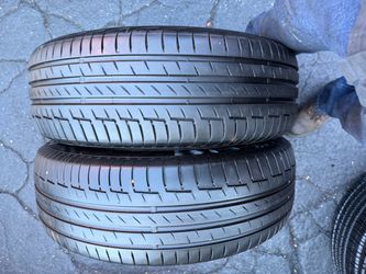 2 tires 235-65-18 continental good condition $130 for 2 mounted and balanced