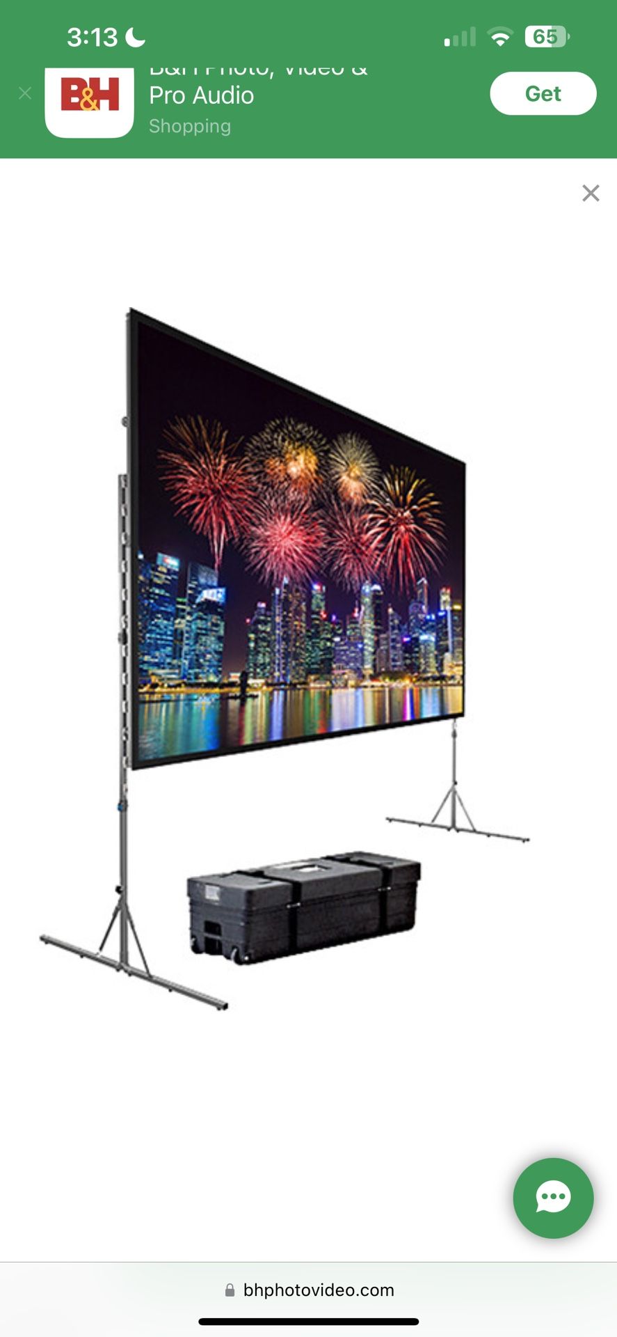 Da-Lite Fast-Fold Deluxe projector screen 6x8