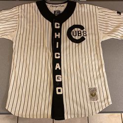 (RARE) Vintage 1907 Chicago Cubs BLACK Pinstriped Jersey 