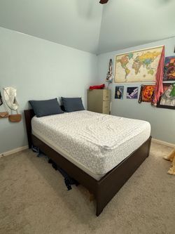Queen Chocolate Brown Bed Frame