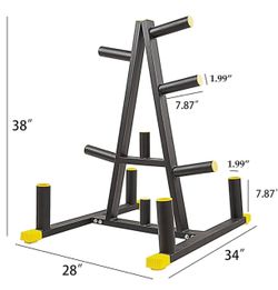 Brand: Signature Fitness 4.1 BalanceFrom 2-Inch or 1-Inch Weight Plate Rack with Barbell Holders, 600-Pound Capacity