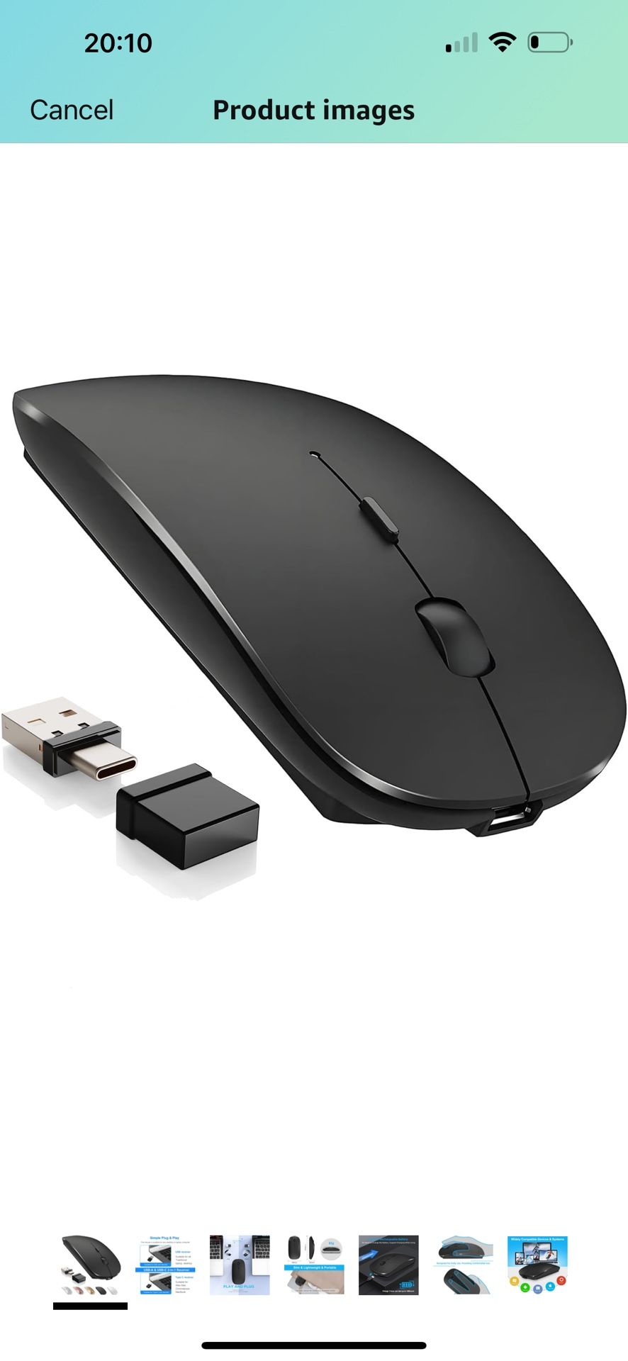 Brand New Wireless Mouse,USB C Mouse for MacBook Pro/MacBook Air,Bluetooth Wireless Mouse for Laptop/PC/Mac/iPad pro/Computer