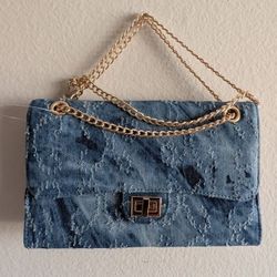 New Versona Denim Chain Shoulder Bag