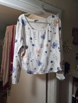 Floral Long Sleeve Women's Top