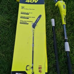 Ryobi 40V 10 in. Cordless Battery Pole Saw (Tool-Only)