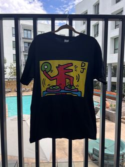 Keith Haring DJ Dog 1983 Graphic Tee