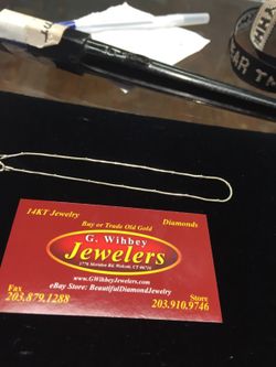 Sterling 10" ankle bracelet