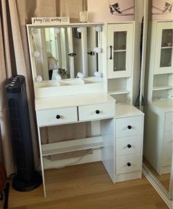 White vanity
