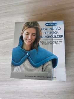 ERRORLESS Heating Pad for Neck and Shoulder - Blue, Brand New