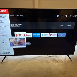 Sharp 70 Inch 4k Television - Android TV and Chromecast