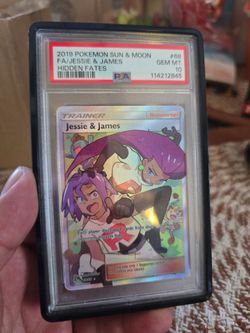 Pokemon TCG Jessie and James hidden fates PSA 10