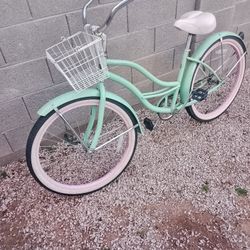 Ladies Beach Cruiser Bike Ready To Ride 