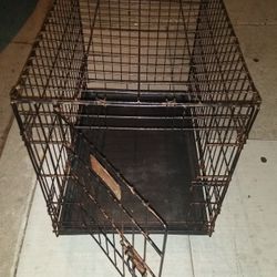 Midwest 30 inch single door folding dog crate