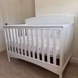 Baby White Crib And Matress