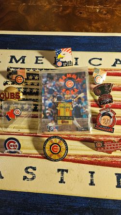 MLB CHICAGO CUBS: VINTAGE PINS, PRICES VARIE. $3-$8, ASK.