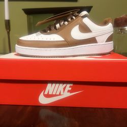 Nike-Tan and White 