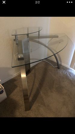 Glass 2 tier Table