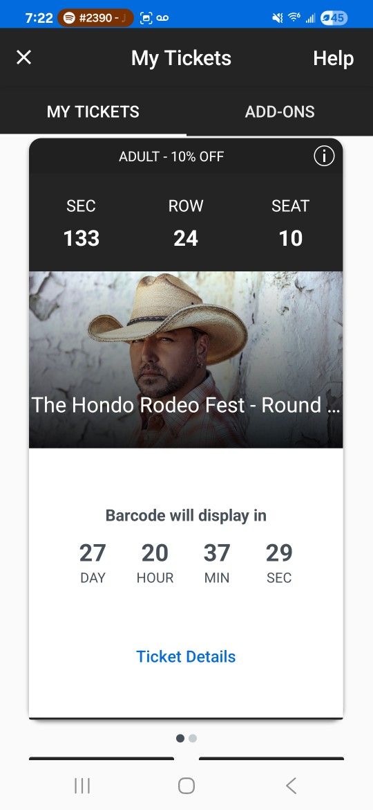 Hondo Rodeo Fest Section Sunday Tickets