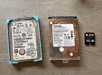 💾 Laptop Storage Bundle – 2 HDDs + 512GB NVMe SSD