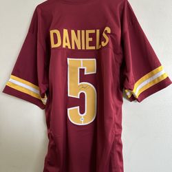 JAYDEN DANIELS SIGNED WASHINGTON COMMANDERS AUTOGRAPHED CUSTOM JERSEY w/COA 789