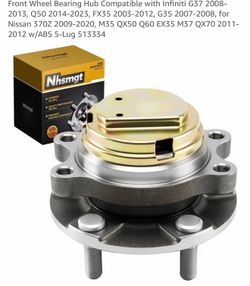 Nissan 370Z 09-20 Infiniti G37 08-13 Q50 14-23 Front Wheel Hub Bearing 513334