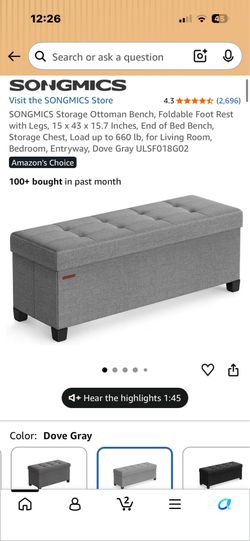 Storage bench