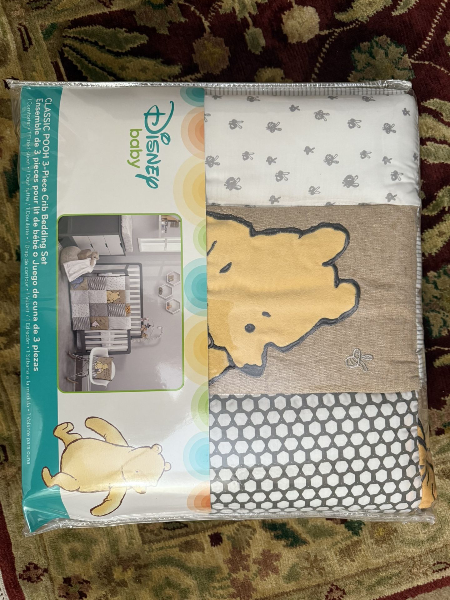 Winnie The Pooh3-piece Crib Bedding Set