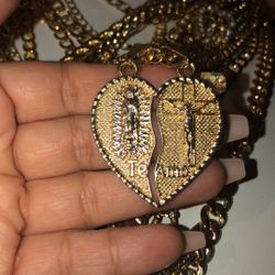 Gold Plated Chain And Pendant