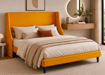 Bed frame - bright yellow