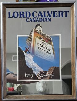 Vintage Lord Calvert Canadian Mirror