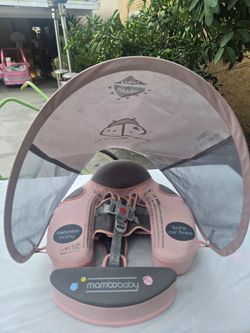 Mambobaby Pink Ladybug Chest Float with Canopy.