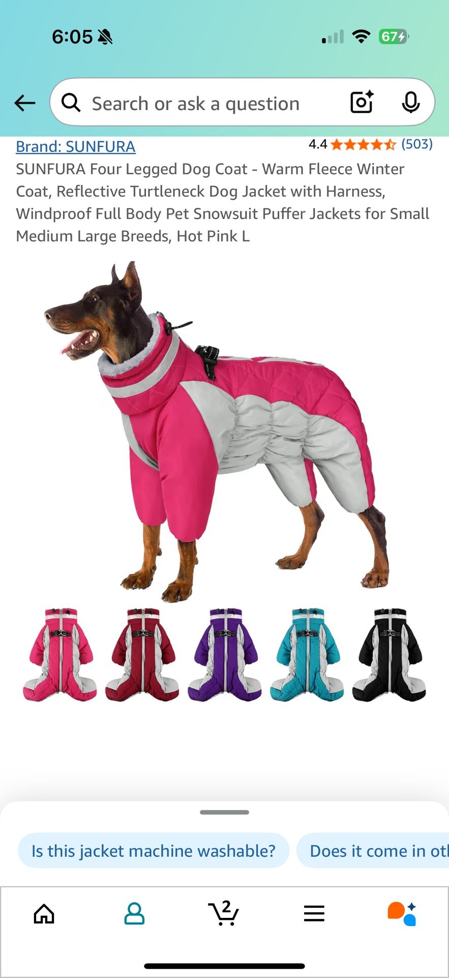 Winter Coat for Medium/Large Dog BRAND NEW